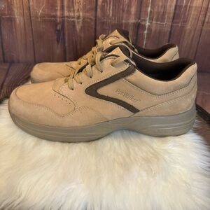 Rockport ProWalker Men’s Tan Leather Lace Up Sneakers Casual Shoes Size 10